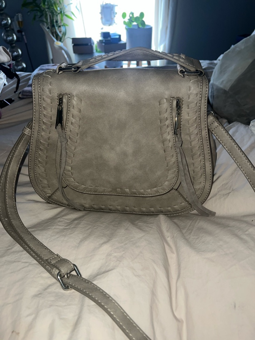Grey VICI Women’s Crossbody Satchel Bag